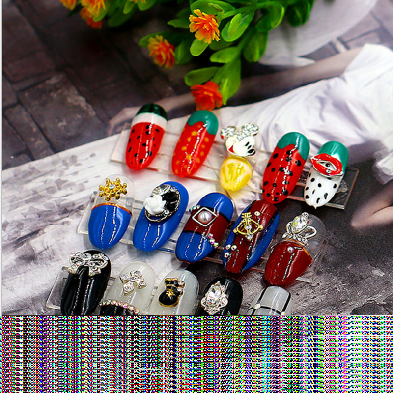 Set 1 / 100 Que Móng Tay Giả Tập Sơn Màu Sắc