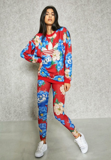 Áo das hoạ tiết hoa mùa thu đông