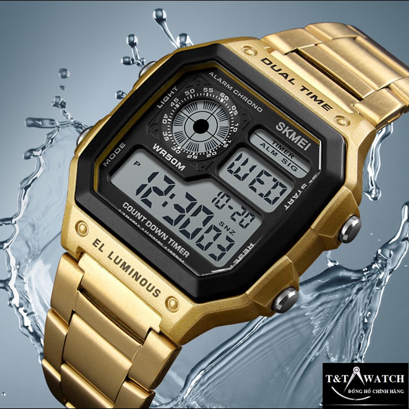 ĐỒNG HỒ NAM SKMEI 1335 DÂY THÉP CAO CẤP, ĐỒNG HỒ ĐIỆN TỬ
