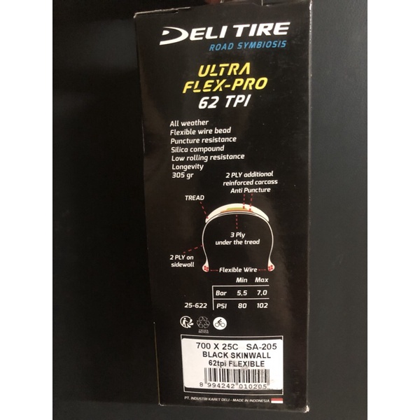 Lốp 700x25c Deli Tire (1 chiếc)