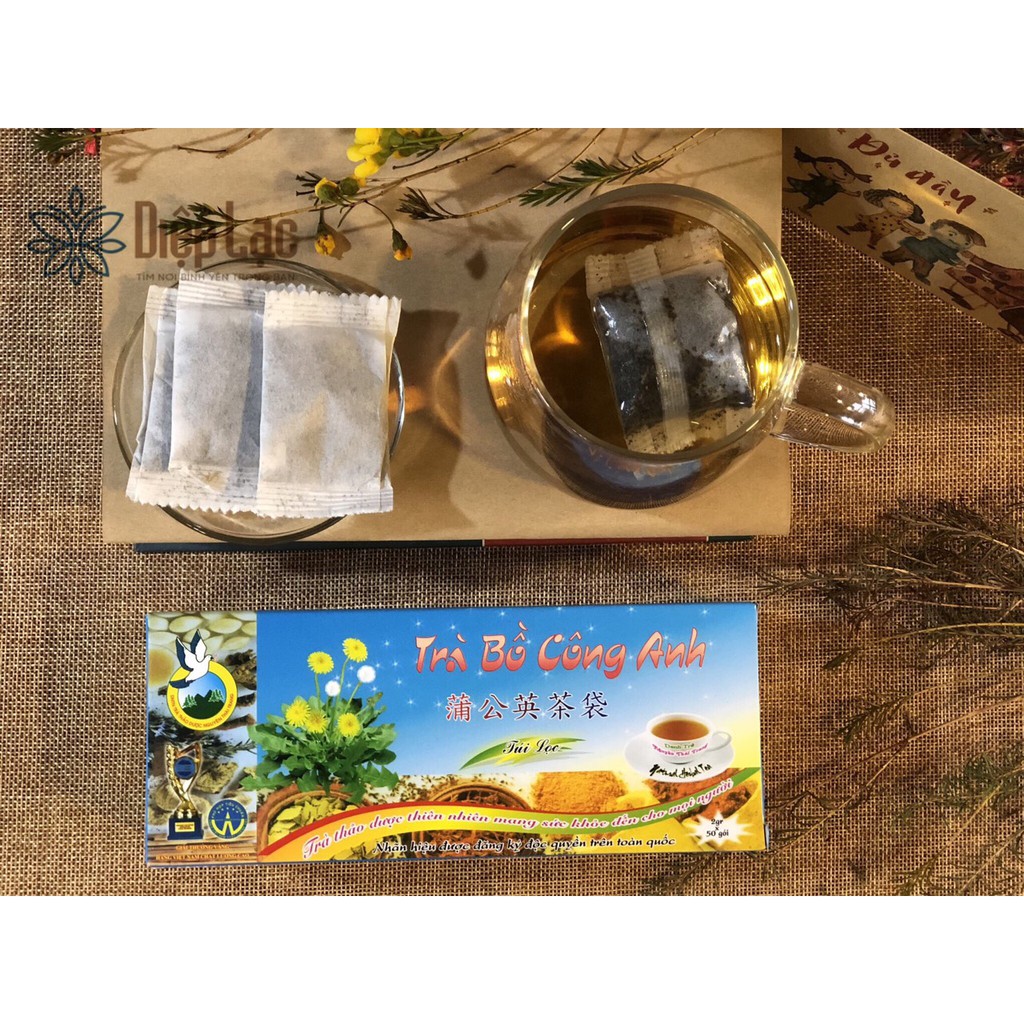 Trà túi lọc Bồ Công Anh – giảm mụn nhọt, tiêu độc (50 túi lọc) - Nguyên Thái Trang - thảo trà Diệp Lạc