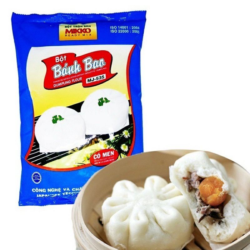 BỘT BÁNH BAO PHA SẴN MIKKO - CÓ MEN LOẠI 1 KG