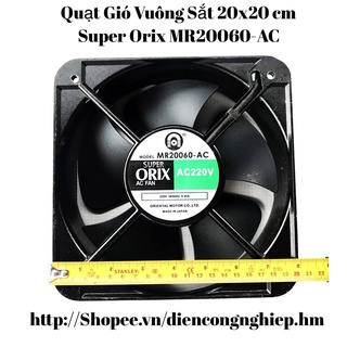 Quạt gió vuông 20x20cm Super Orix điện áp 220VAC, Quạt thông gió làm mát thiết bị điện