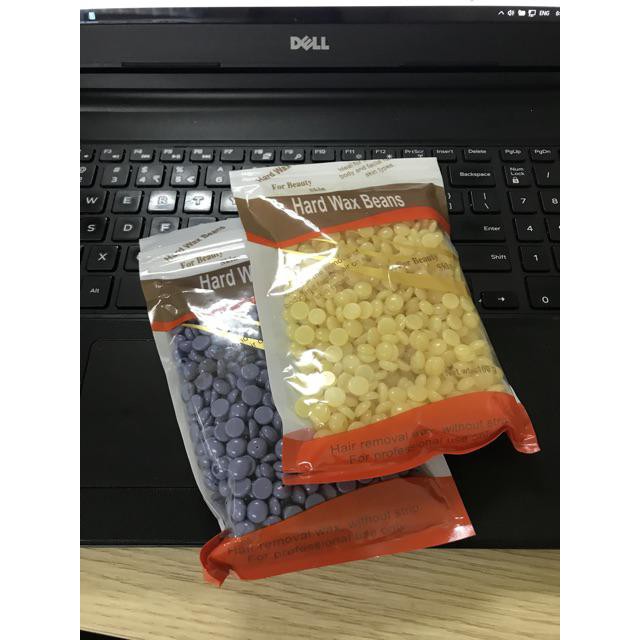 (Free que gỗ) Sáp wax lông nóng dạng hạt đậu Viên Hard Wax Beans 100g cao cấp