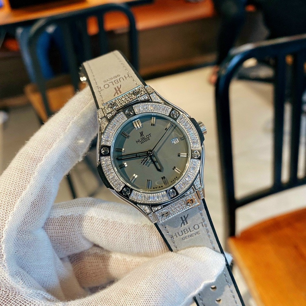 [FULL BOX]Đồng Hồ Nữ HB BIGBANG Sliver Viền Đá-34mm- máy quazt , Chống Nước- Bảo Hành 24 Tháng | BigBuy360 - bigbuy360.vn