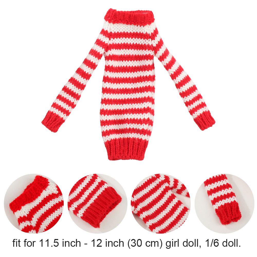 1 Áo Len Đan Thủ Công Mini Nhiều Màu Sắc Dành Cho Búp Bê