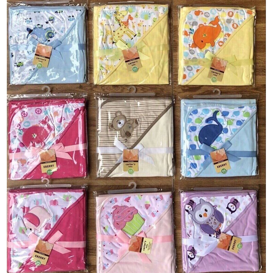 Chăn Ủ Choàng Catter - Chăn Ủ Úm Choàng Cotton Mềm Mịn Dày Dặn Siêu Mềm Mịn Cho Bé Sơ Sinh KT 80x80Cm
