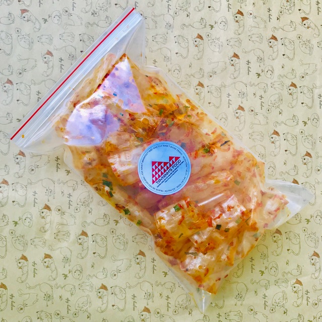 Bánh tráng cuốn ống vị sate tôm Tây Ninh túi zip Tayninhfood - Nguyệt Như