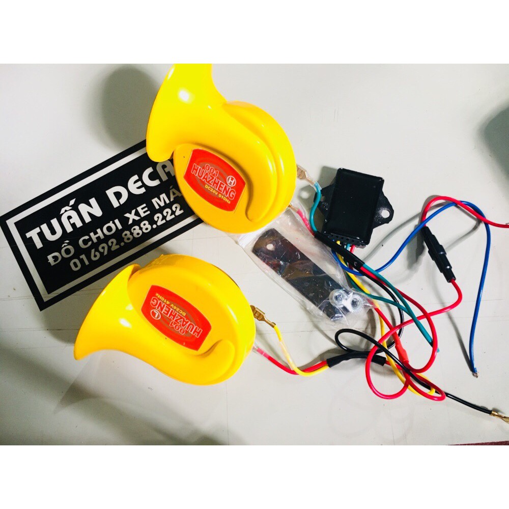CÒI NGÂN 8 TIẾNG 24V ĐỘ BỀN CAO ÂM THANH KO RÈ còi vàng