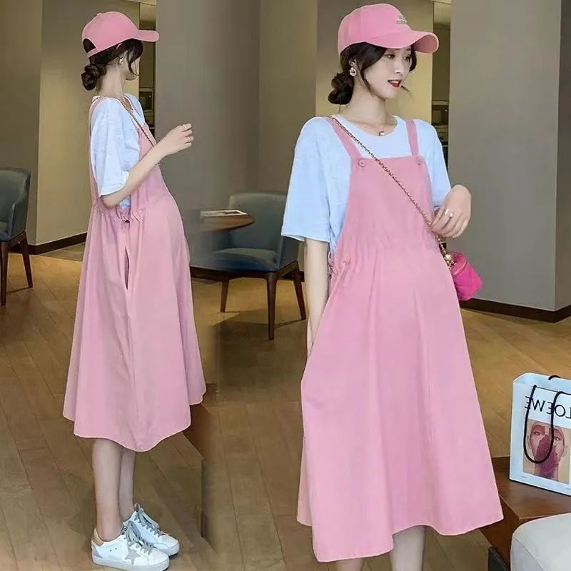 Đầm yếm thiết kế xinh xắn thời trang mùa hè cho phụ nữ mang thai