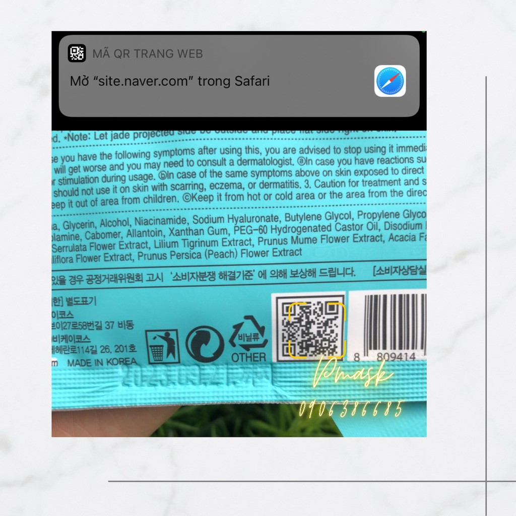 Mặt Nạ Dưỡng Trắng Ngọc Bích Jade Shine - Dưỡng Ẩm, Phục Hồi Da