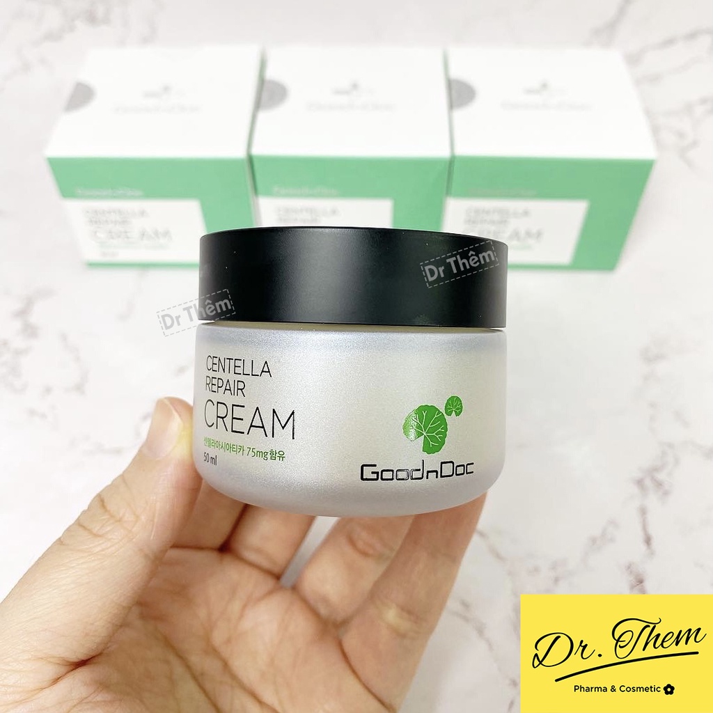 ✅[CHÍNH HÃNG] Kem Dưỡng Phục Hồi Da Rau Má GoodnDoc Centella Repair Cream 50ml