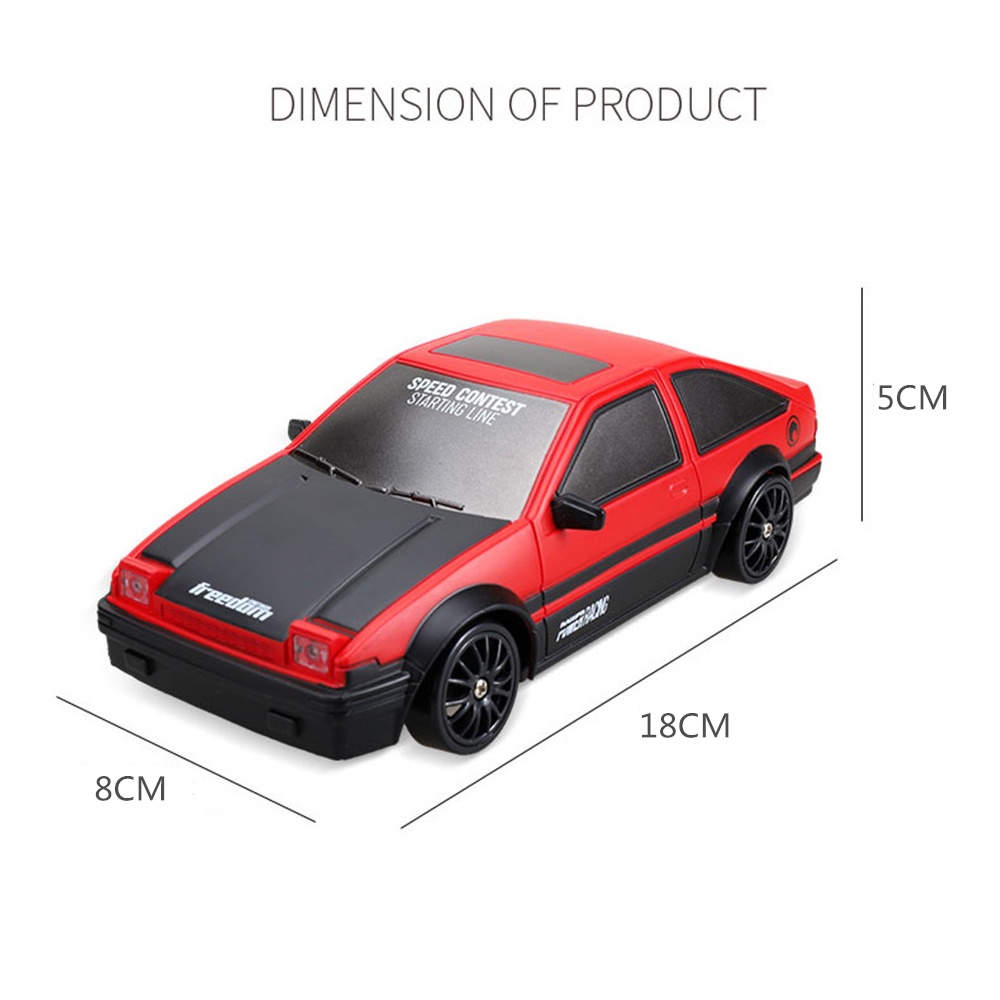 6 màu 4WD 2.4G 1/24 Drift RC Car On-Road Xe RTR Model