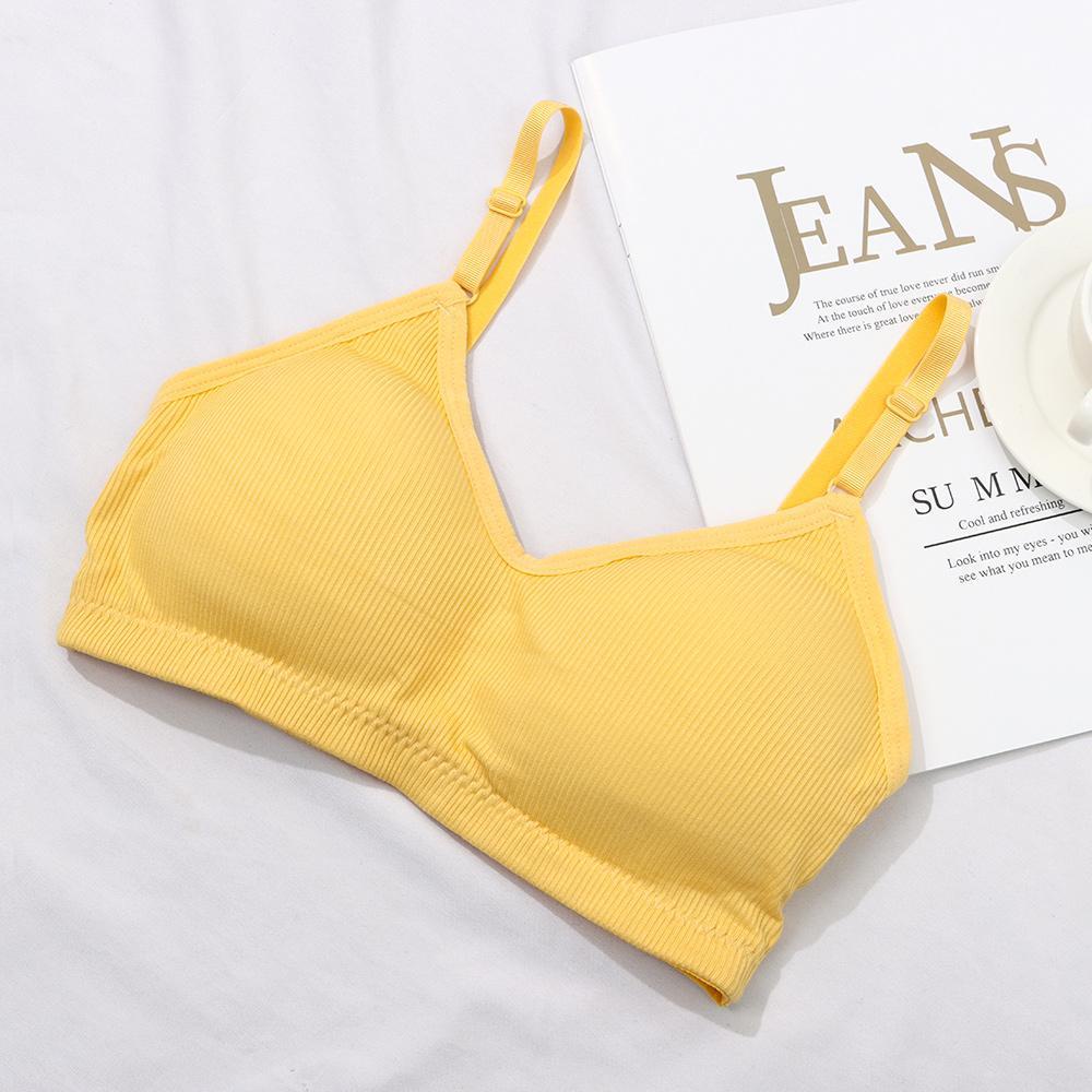Áo Ngực Không Gọng Không Đường May Thoáng Khí Dây Điều Chỉnh Được Kiểu Dáng Đẹp Mắt