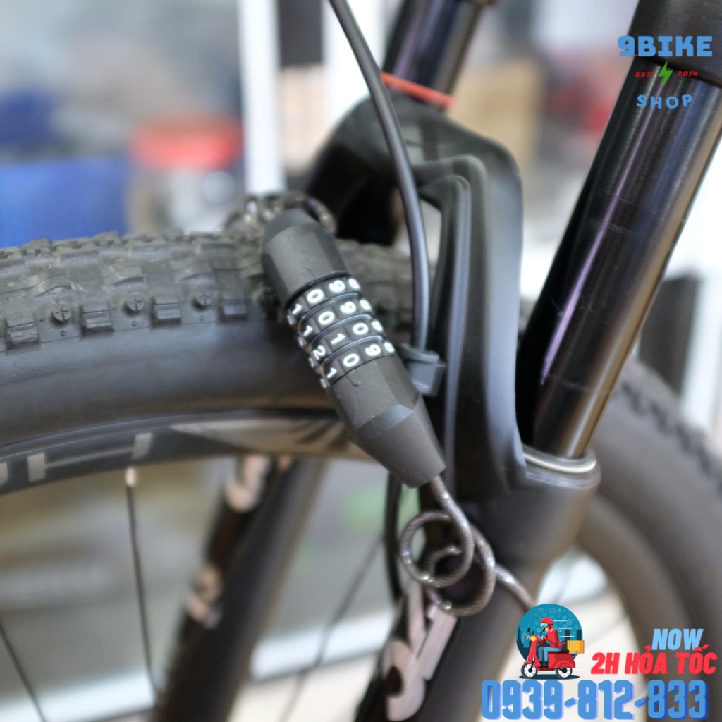 Khóa mini 4 số lõi thép chống cắt,khóa xe đạp,khóa nón bảo hiểm Jinjang
