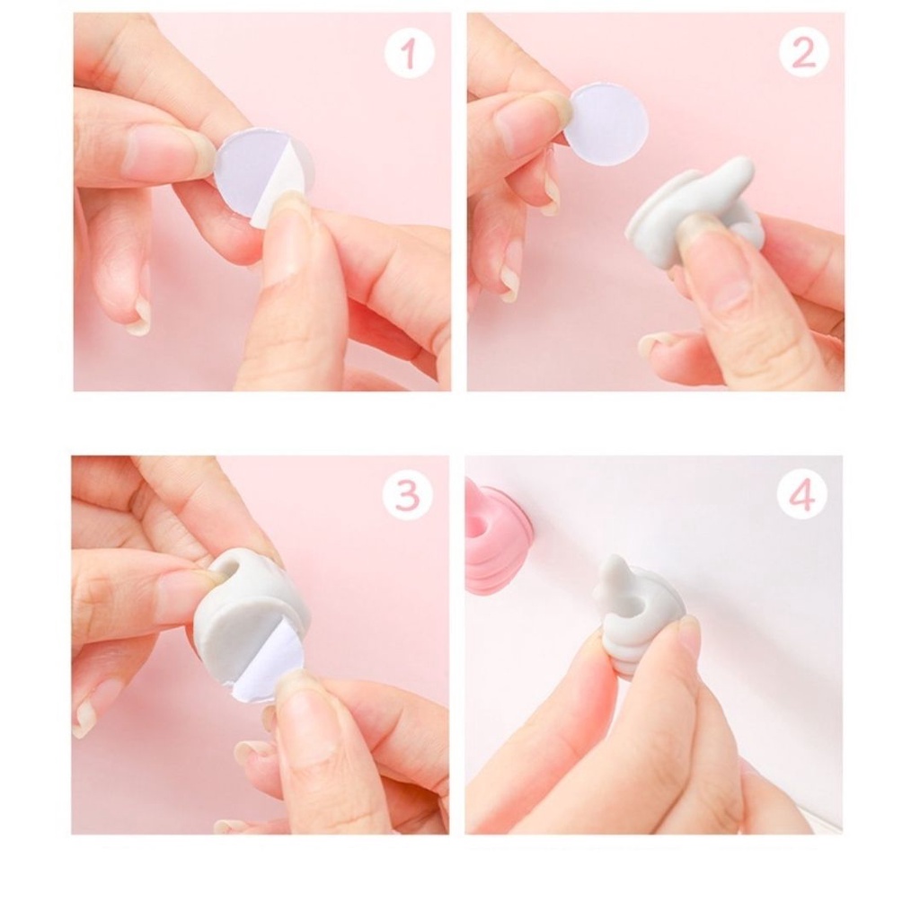Miếng Dán Tường Hình Bàn Tay Tiện Lợi Dễ Thương,Miếng Dán Cố Định Dây Sạc Điện Thoại Đa Năng - An Ann