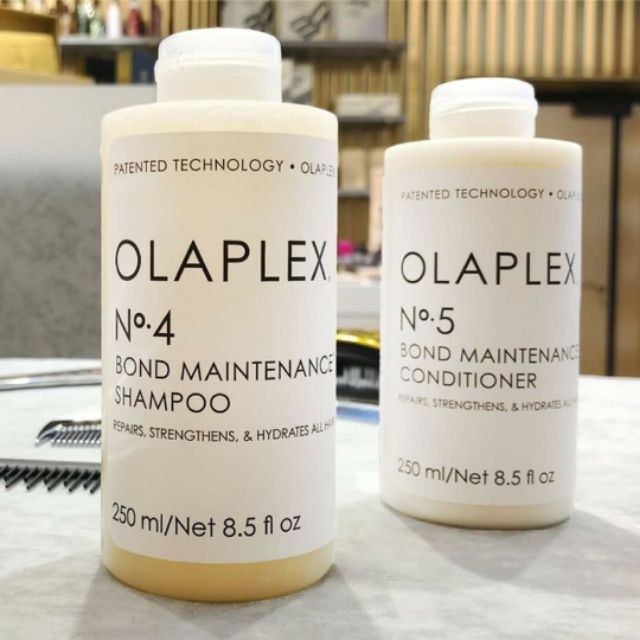 Gội xả phục hồi tóc yếu, chống rụng Olaplex No4 + No5