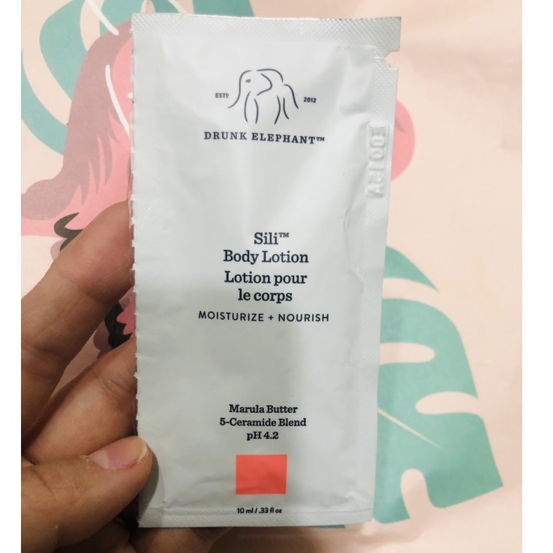 [AUTH 1000%] Sample mẫu thử Dưỡng thể Drunk Elephant  Sili™ Body Lotion 10ml