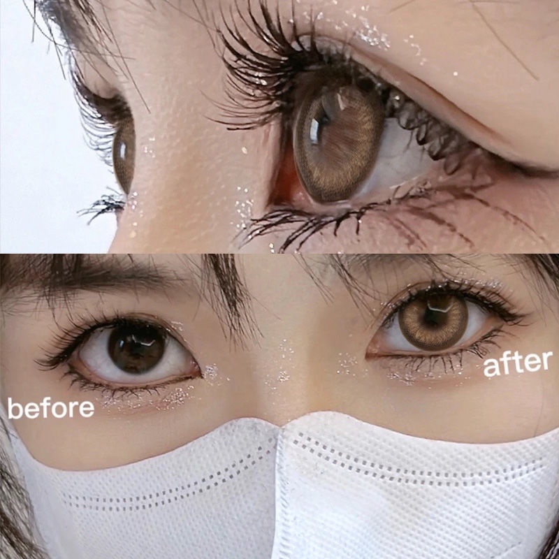 Set 2 Kính Áp Tròng Đen 14.5MM Tự Nhiên Chuyên Dụng Cho Búp Bê Barbie