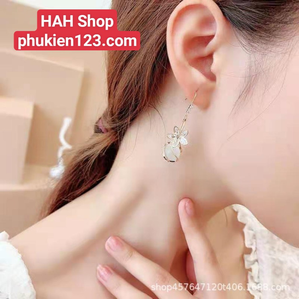 Bông tai hình Hoa 5 cánh dễ thương, xinh xắn phong cách Hàn Quốc