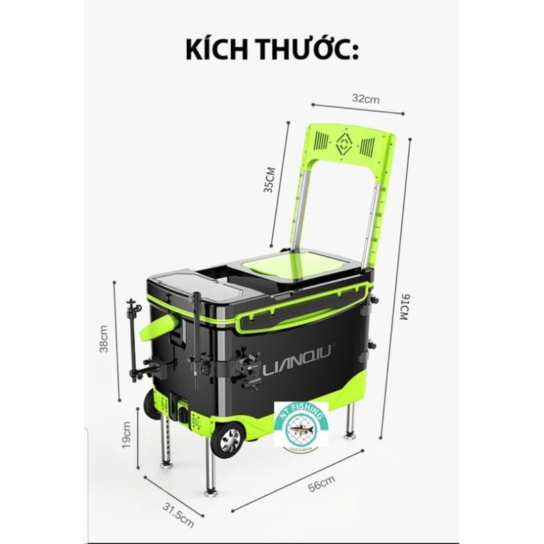 Thùng câu đài lianqiu hàng loại 1 các mẫu thùng lianqiu s2 + s8 + H30 + s5 hàng chính hãng y như hình