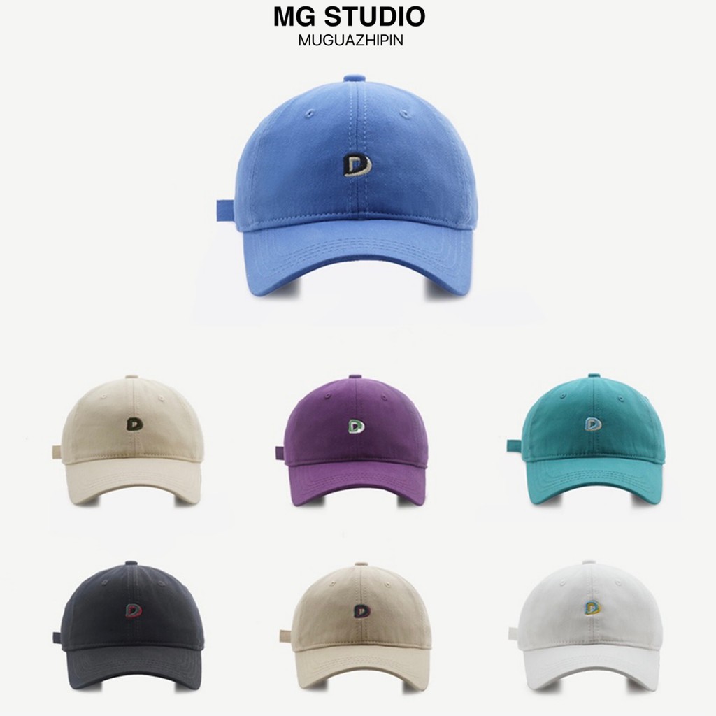 Mũ Lưỡi Trai MG STUDIO Thêu Họa Tiết Chữ &quot;D&quot; Cá Tính