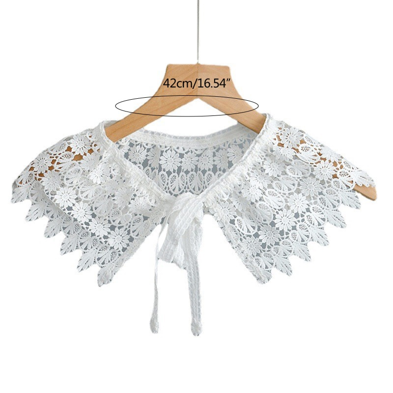 Khăn Choàng Cổ Phối Ren Họa Tiết Hoa Hướng Dương Thêu Tua Rua Thời Trang Cho Nữ