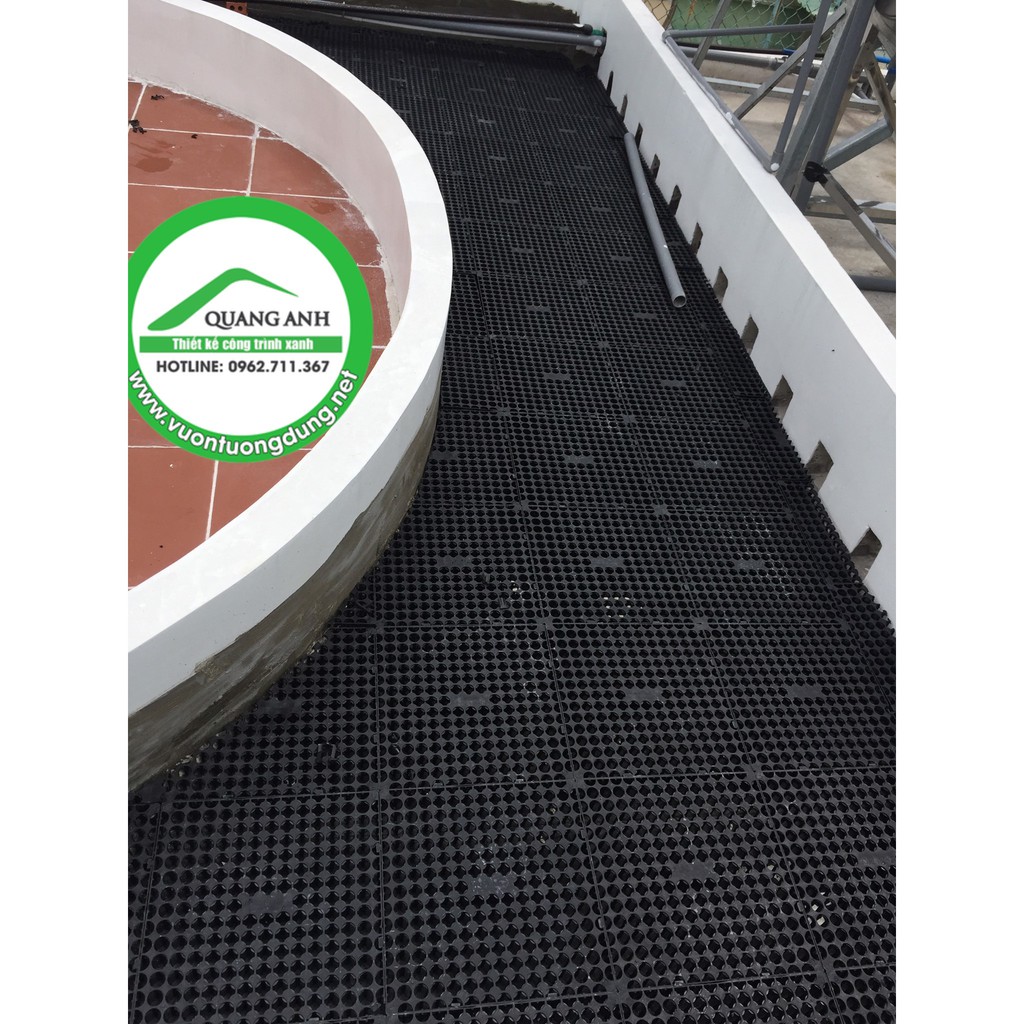 Vỉ thoát nước sân vườn Quang Anh, Tấm thoát nước vườn trên mái,sân vườn