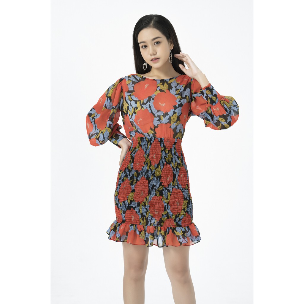 Đầm hoa 2 lớp IVY moda MS 48M4575 | BigBuy360 - bigbuy360.vn