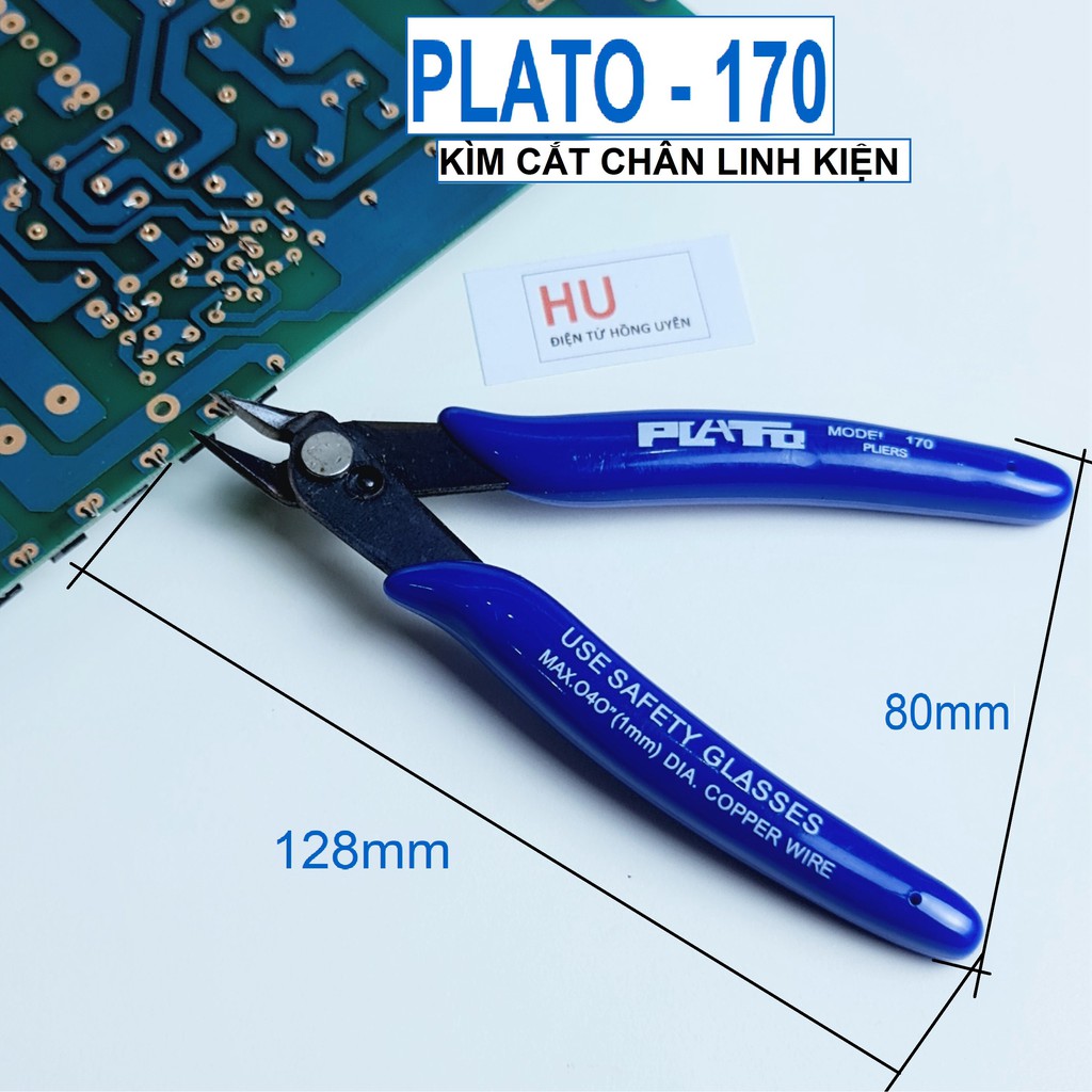 Kìm cắt chân linh kiện , cắt dây điện rất bén. Kìm cắt dây đồng PLATO 170 125mm chất lượng cao