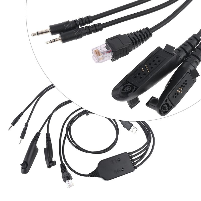 Dây Cáp Lập Trình Hai Chiều Cho Bộ Đàm AXU4100 CP200 2 Chiều