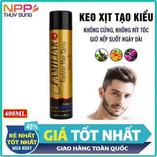 Keo xịt tạo kiểu tóc Familiar chai 400ml