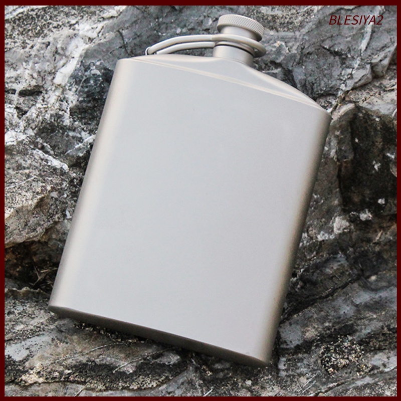 Portable Titanium Hip Flask Liquor Drink Bottle Container Barware 260ml/9 oz