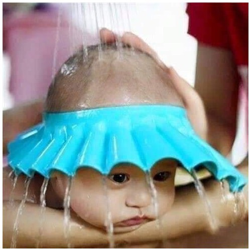 MŨ GỘI ĐẦU CHẮN NƯỚC CÓ VÀNH CHE TAI CHO BÉ