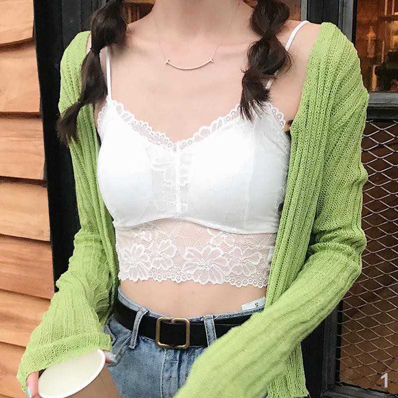 ❉ↂYun Fei Wrapped Chestole Top Camisole, Nữ cảm thấy Mặc đồ lót sinh viên vào mùa hè, quần áo, sau đẹp