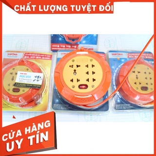 Ổ cắm điện lõi sứ công suất cao ,chống cháy sopoka 2500w - ổ cắm đa năng loại quay , cuốn tròn