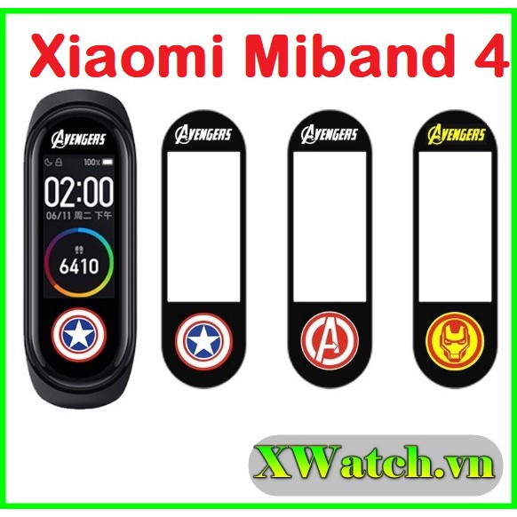Dán hình Xiaomi Miband 4 Avengers [ Link 2 ]