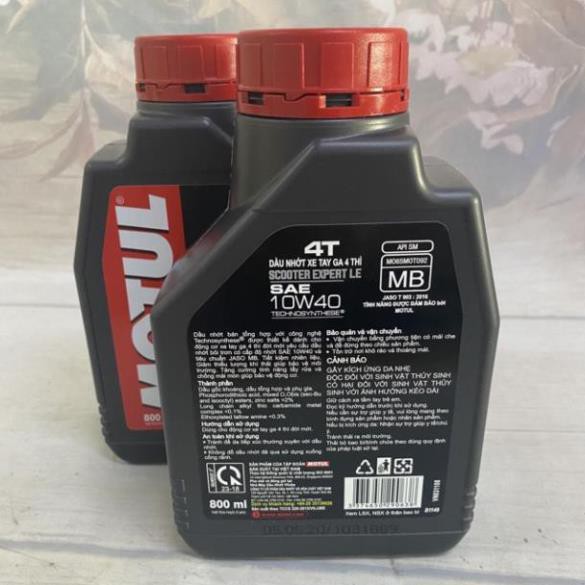 Dầu nhớt MOTUL thông dụng cho xe ga,xe số dung tích 800ml