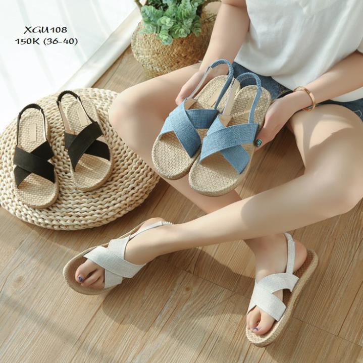 XB XGU108 XẢ HÀNG  Dép sandals nữ phong cách