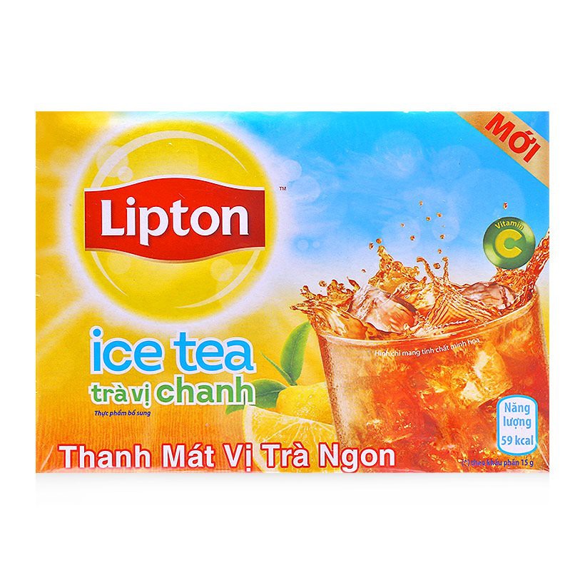 Trà Ice Tea vị chanh Lipton 16 gói