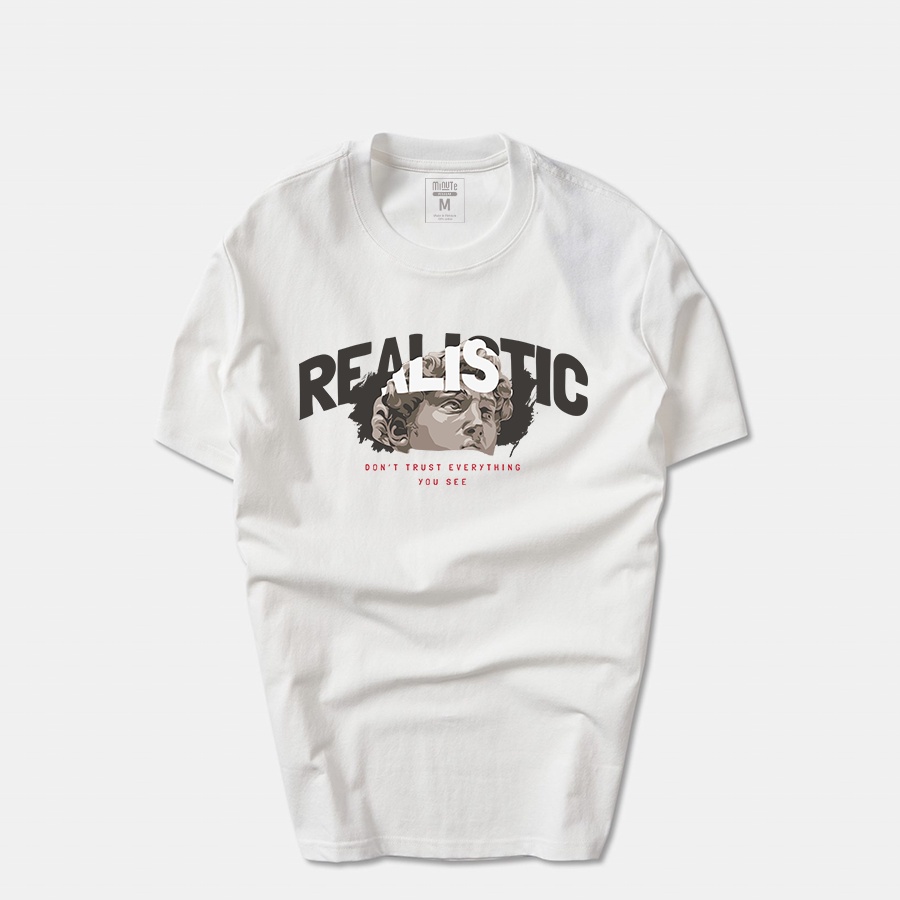 [COMBO BỘ 2] Áo thun nam tay ngắn 100% Cotton co giãn 4 chiều  MINUTE REALISTIC