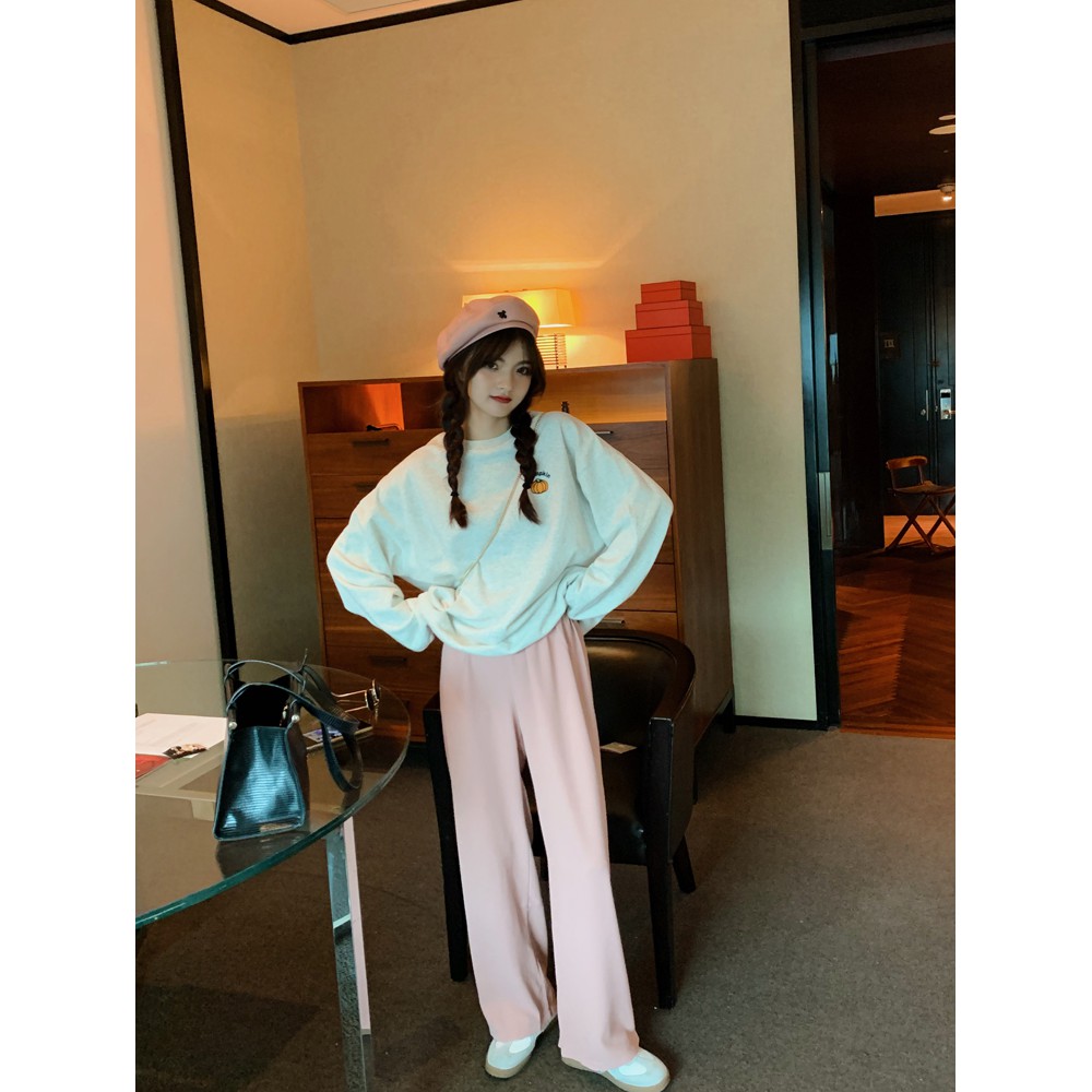 (FREESHIP + ẢNH THẬT) ADHD00014 Áo hoodie Bí Ngô Tini tay dài dáng dài rộng màu trơn phong cách Hàn Quốc siêu cute | BigBuy360 - bigbuy360.vn