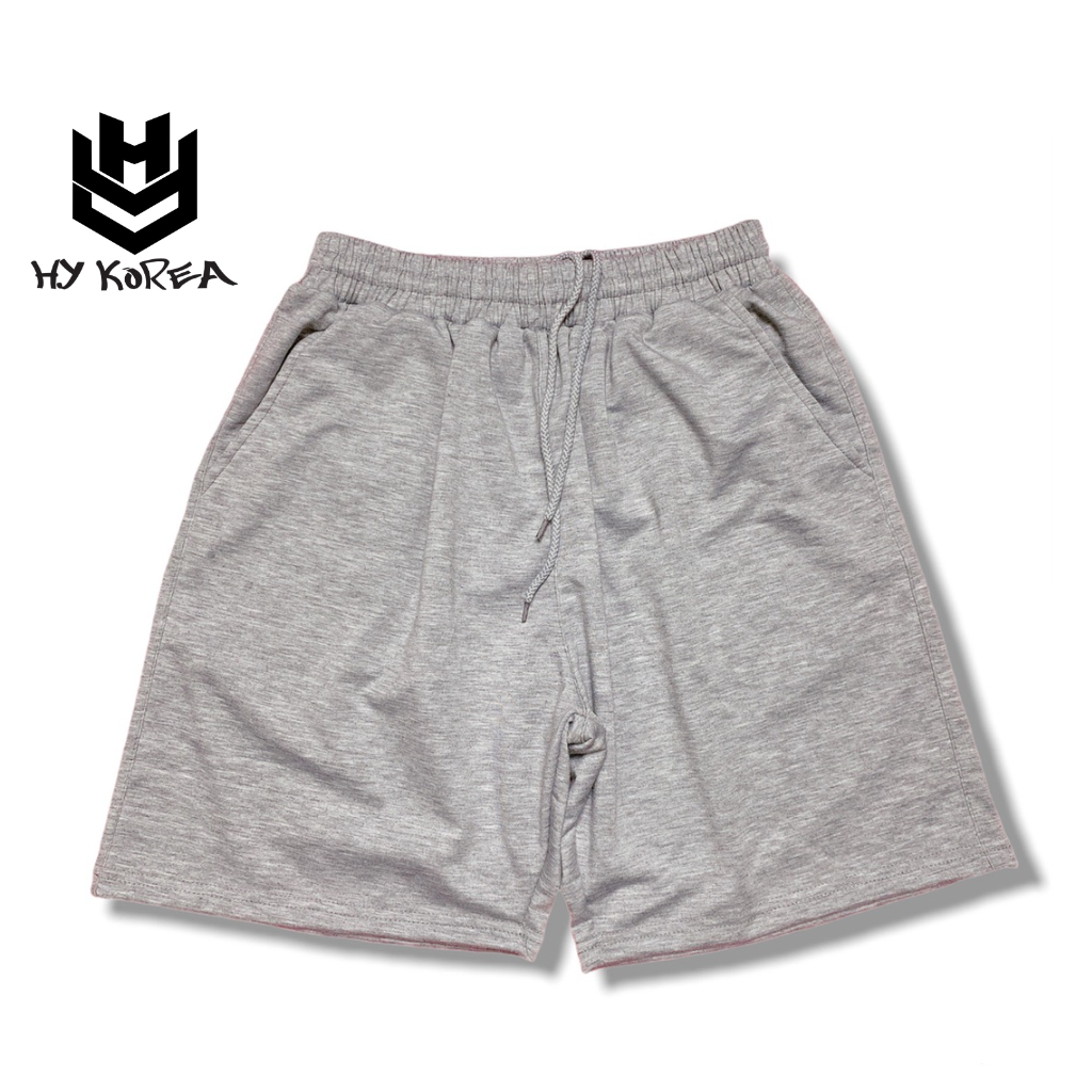 Quần short HY KOREA trơn basic unisex dành cho cả nam nữ