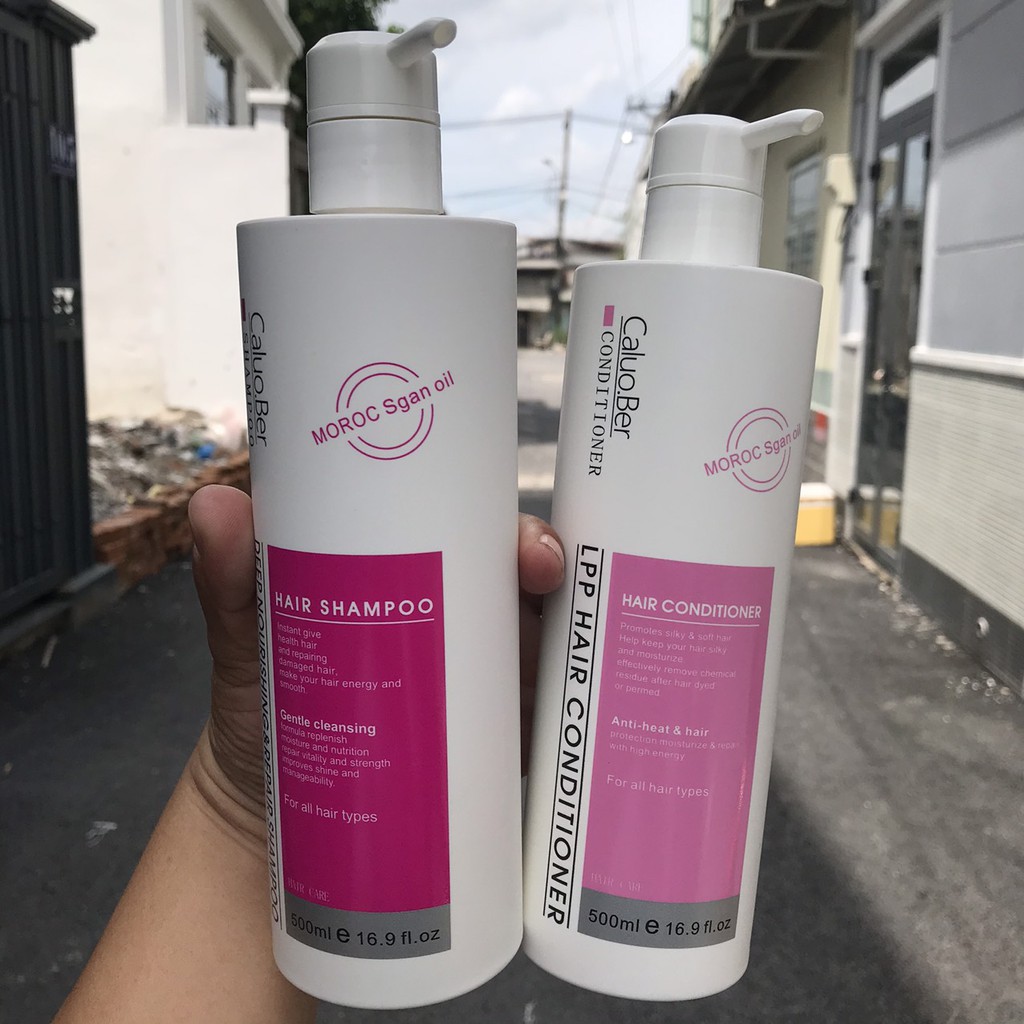 Dầu gội xả phục hồi tóc Caluo.Ber Deep Nourishing & Repair 500mlx2