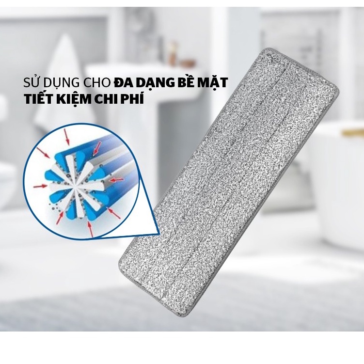 BÔNG LAU NHÀ CHỮ NHẬT ĐA NĂNG SUNHOUSE KS-CO3211S