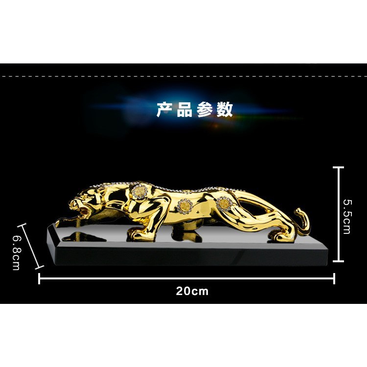 Tượng Hổ Đính Mạ Vàng Đá Trang Trí Taplo ô tô | BigBuy360 - bigbuy360.vn