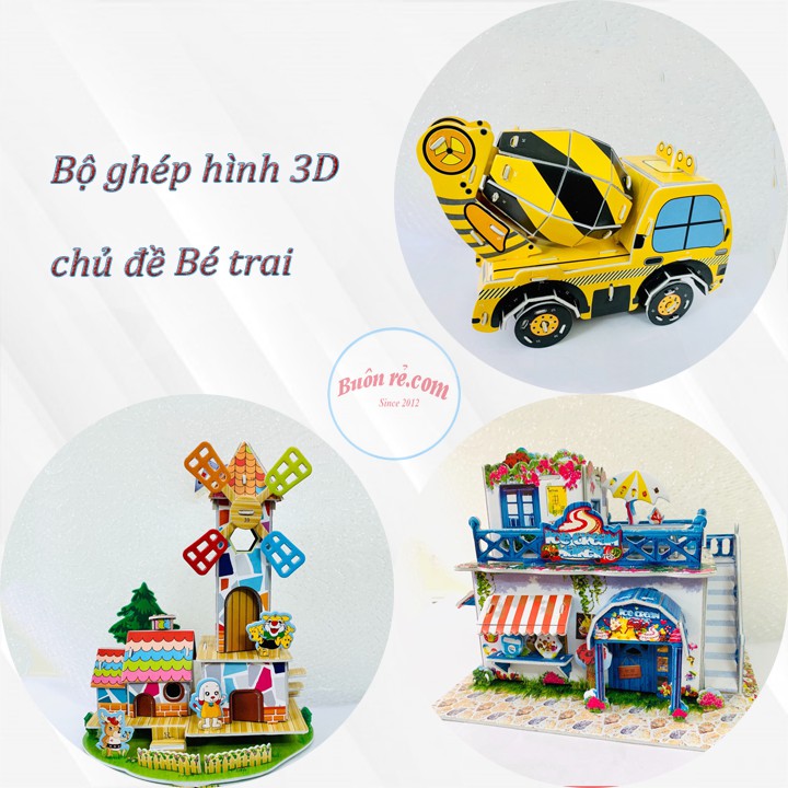 Bộ ghép hình trí tuệ 3D size đại hấp dãn 01059