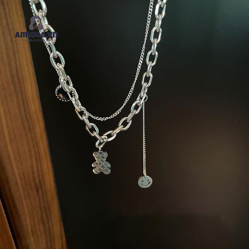 ✨✨Vòng cổ mặt hình chú gấu dễ thương phong cách Hàn Quốc