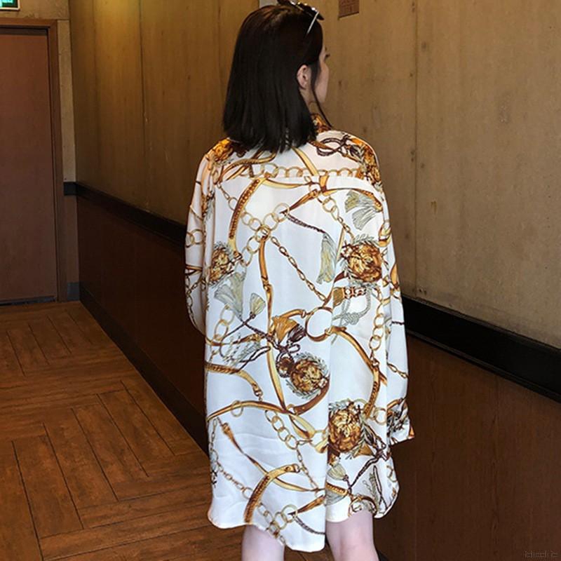 Áo sơ mi nữ tay dài kiểu dáng retro thời trang cá tính