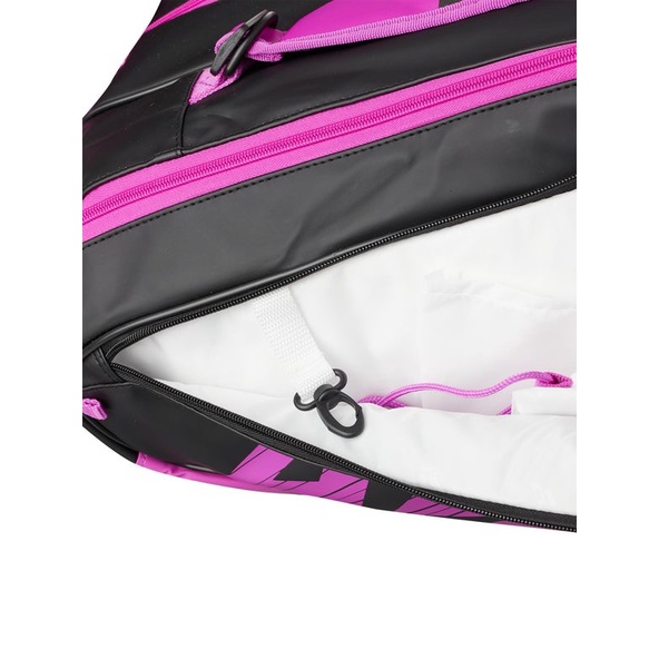 Túi Tennis Babolat PURE AERO RAFA mẫu mới màu đen phối tím cam